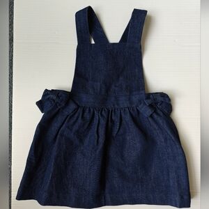 Jacadi Baby girl pinafore denim dress